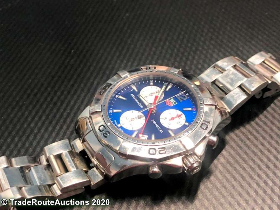 Tag Heuer Aquaracer Chronograph Quartz Mens Watch - Model CAF1112 300m WR