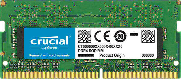 Crucial 16GB Notebook Memory DDR4 2666 SODIMM 1.2V CT16G48FD8266 - 16GB Laptop RAM