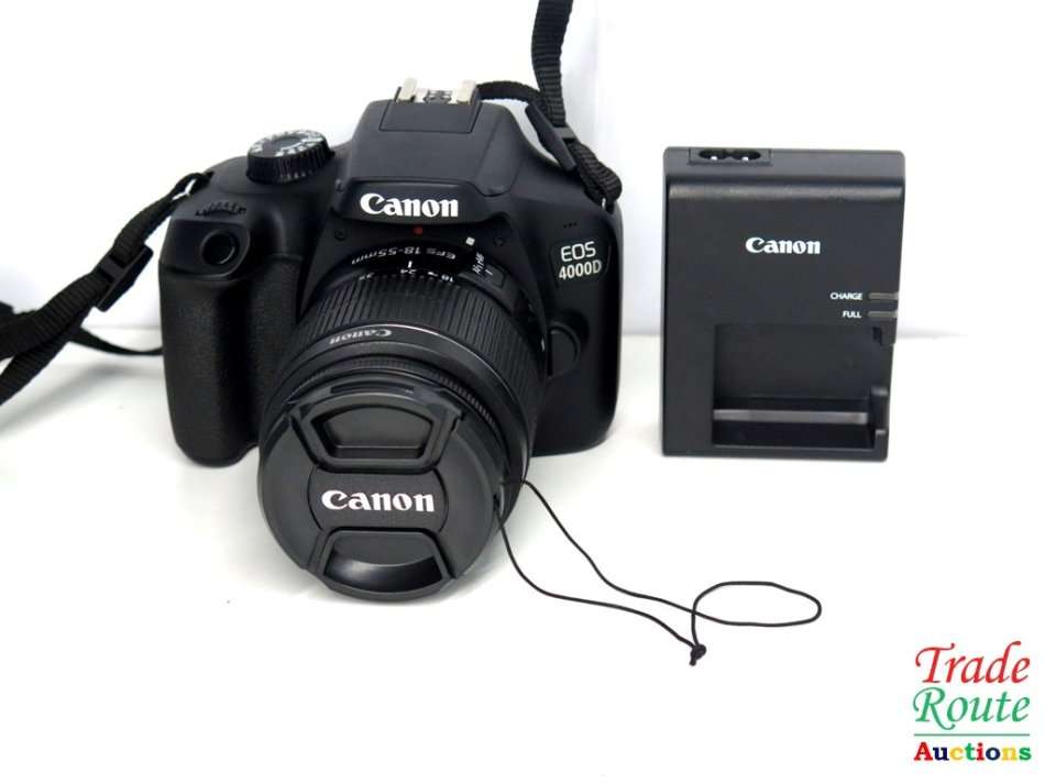 Canon 4000D DSLR Camera and EF-S 18-55 mm f/3.5-5.6 III Lens Kit