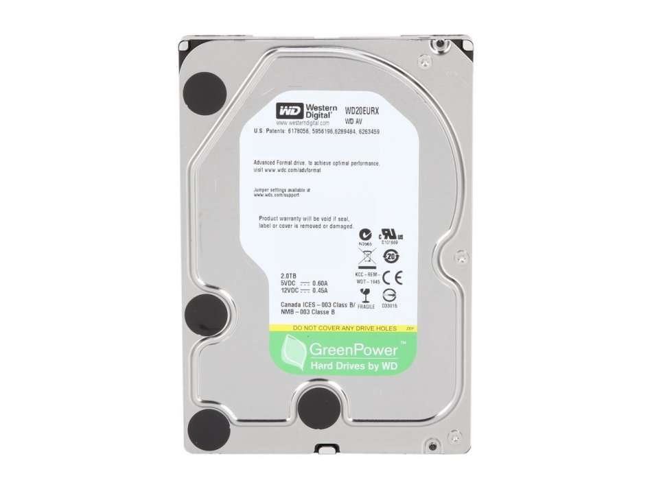 Western Digital 2TB Internal Hard Drive SATA III  6Gb/s 64MB - 2000GB WD20EURX