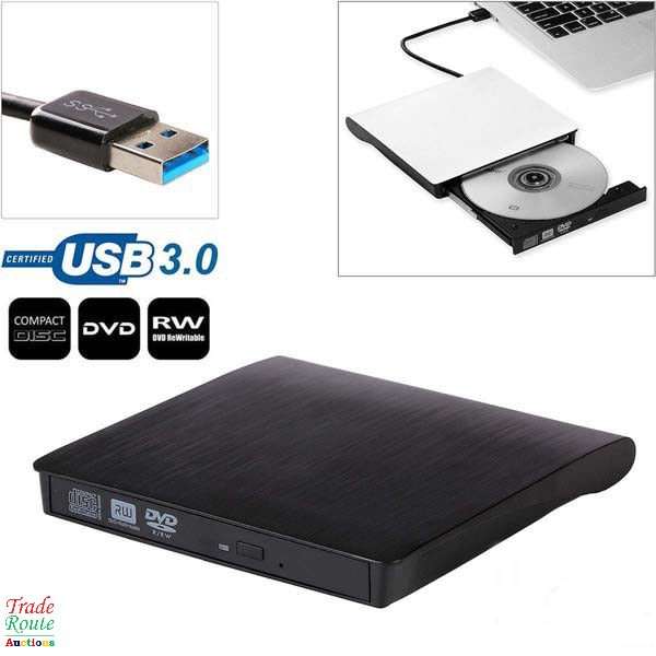 Mobile External USB 3.0 CD DVD-RW Burner DVD Writer Drive Plug And Play For Laptop / Desktop PC