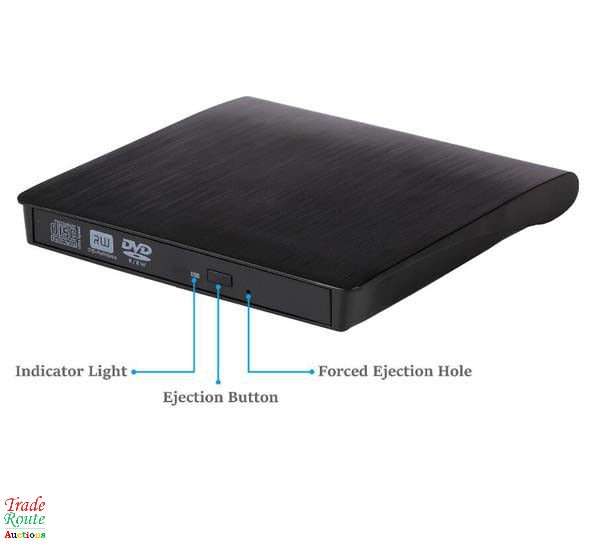 Mobile External USB 3.0 CD DVD-RW Burner DVD Writer Drive Plug And Play For Laptop / Desktop PC
