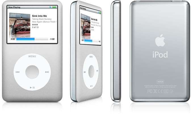 Apple IPod Classic 160GB [ MC293 ] [A1238] [7th Generation] ** IPOD 160GB SILVER 2.5" LCD Screen