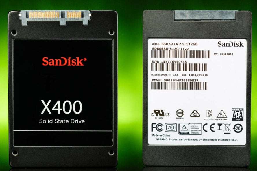 512GB SSD - SanDisk X400 512GB Solid State Drive
