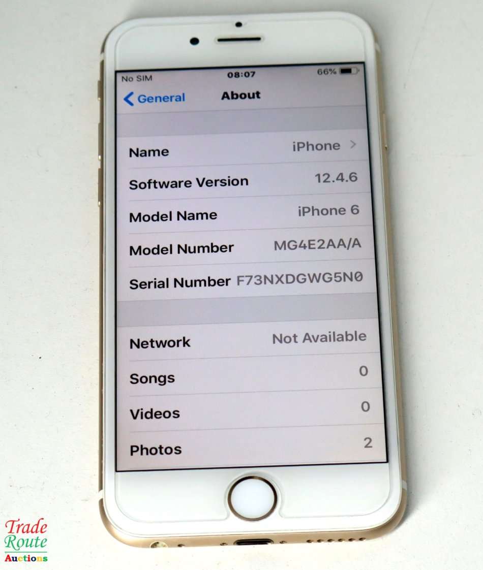 APPLE IPHONE 6 | GOLD | A1586 | MG4E2AA/A | 128GB  *** APPLE IPHONE 6 ***