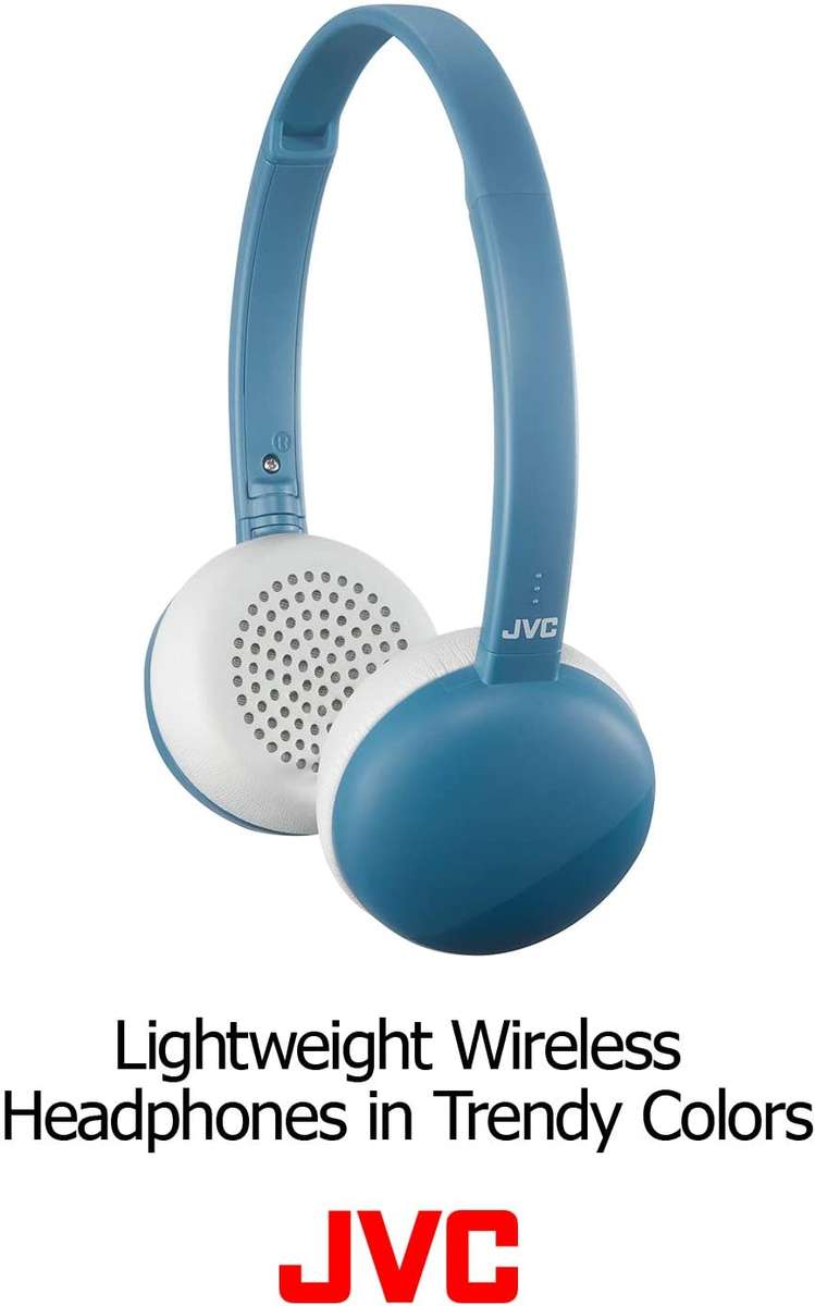 JVC HA-S20BT-A Wireless Adjustable Headband Bluetooth Headphones [COLOUR : AEGEAN BLUE]
