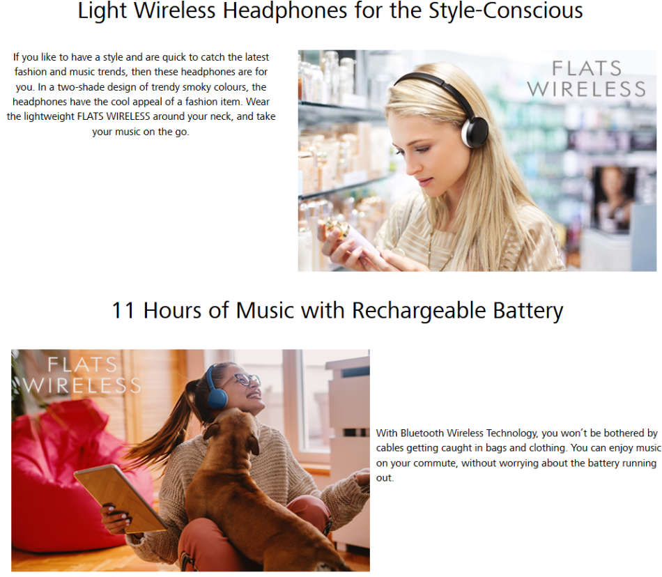 JVC HA-S20BT-A Wireless Adjustable Headband Bluetooth Headphones [COLOUR : CHARCOAL BLACK]