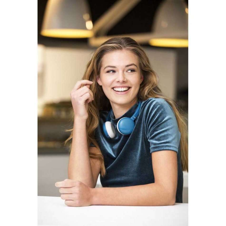 JVC HA-S20BT-A Wireless Adjustable Headband Bluetooth Headphones [COLOUR : AEGEAN BLUE]