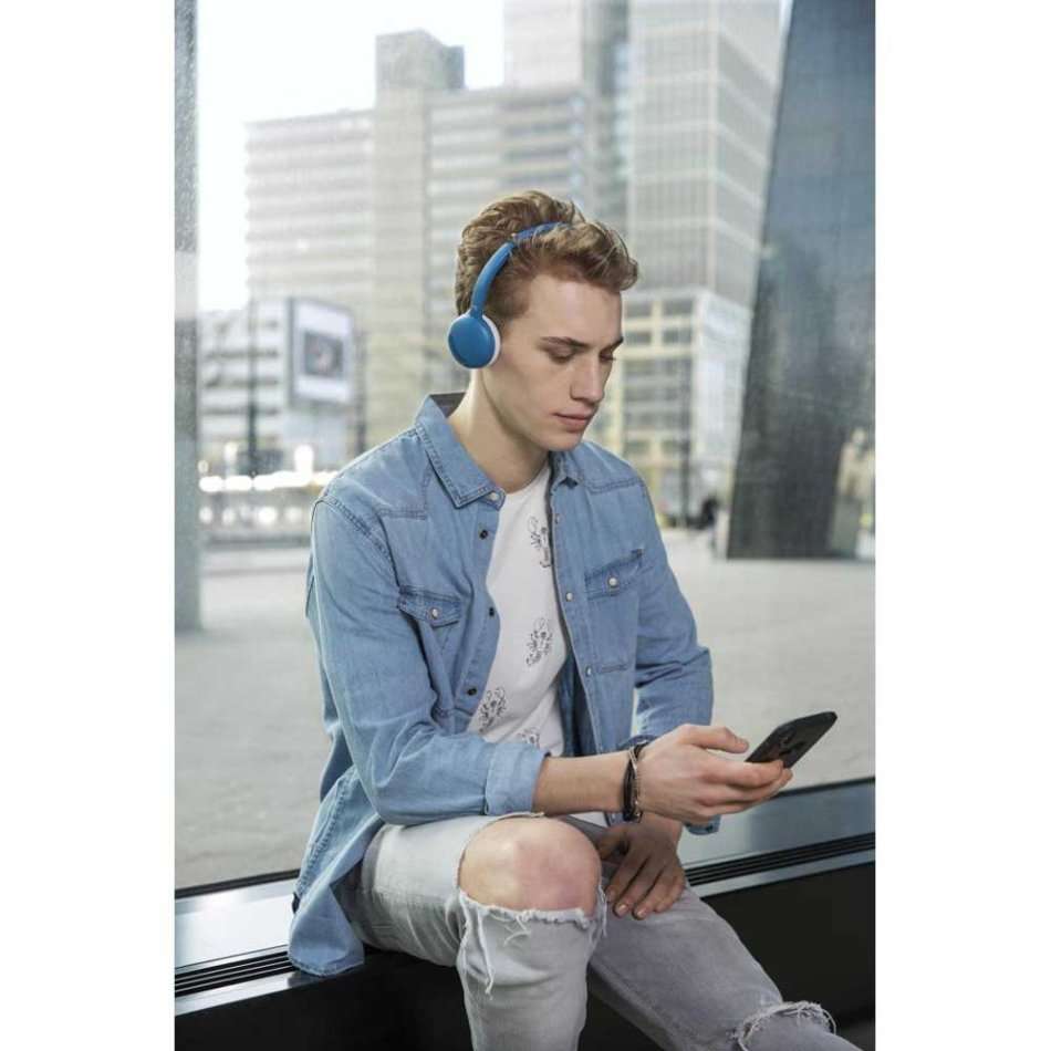 JVC HA-S20BT-A Wireless Adjustable Headband Bluetooth Headphones [COLOUR : AEGEAN BLUE]