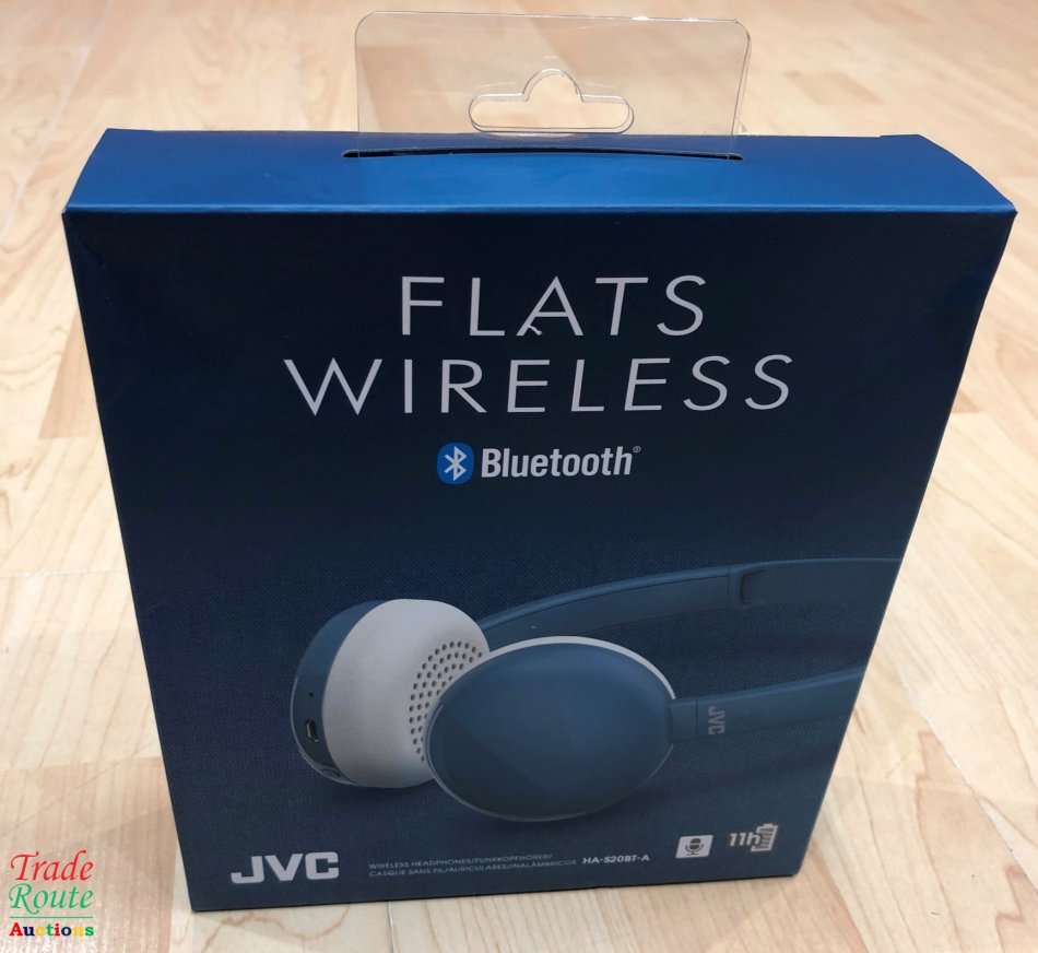 JVC HA-S20BT-A Wireless Adjustable Headband Bluetooth Headphones [COLOUR : AEGEAN BLUE]