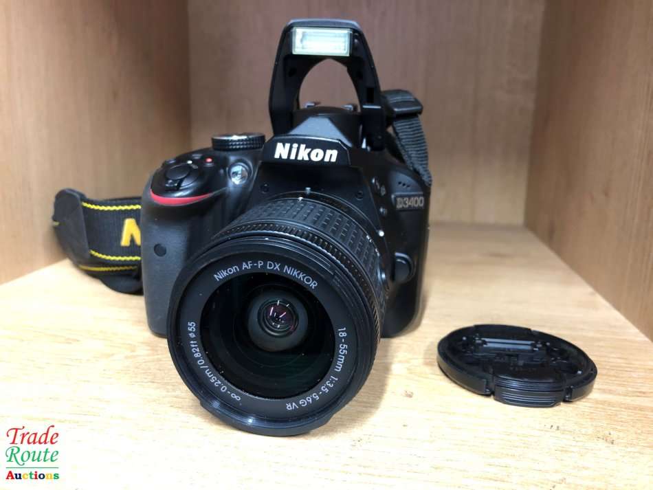 Nikon D3400 24.2 MP CMOS Digital SLR Camera body + Nikon AF-P 18-55 VR Lens Kit