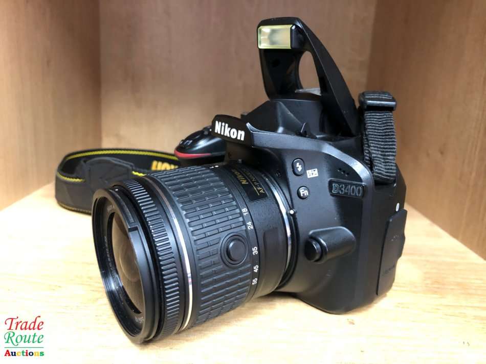 Nikon D3400 24.2 MP CMOS Digital SLR Camera body + Nikon AF-P 18-55 VR Lens Kit