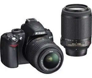 NIKON D3100 DSLR CAMERA BODY | 14.2 megapixels | 18-55mm lens | 55-200mm lens | TWIN LENS DSLR KIT