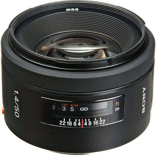 Sony 50mm F1.4 Alpha A Mount SAL50F14 50mm Prime Camera DSLR Lens