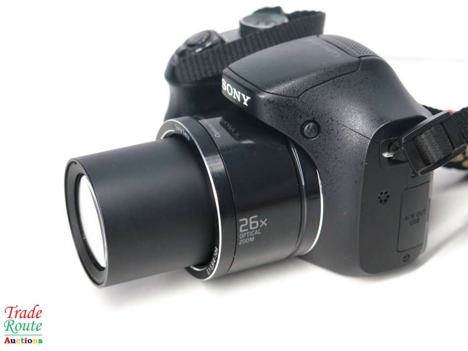 Sony Cybershot DSC-H200 Black 20.1MP 26X Optical SteadyShot image stabilization Digital Camera
