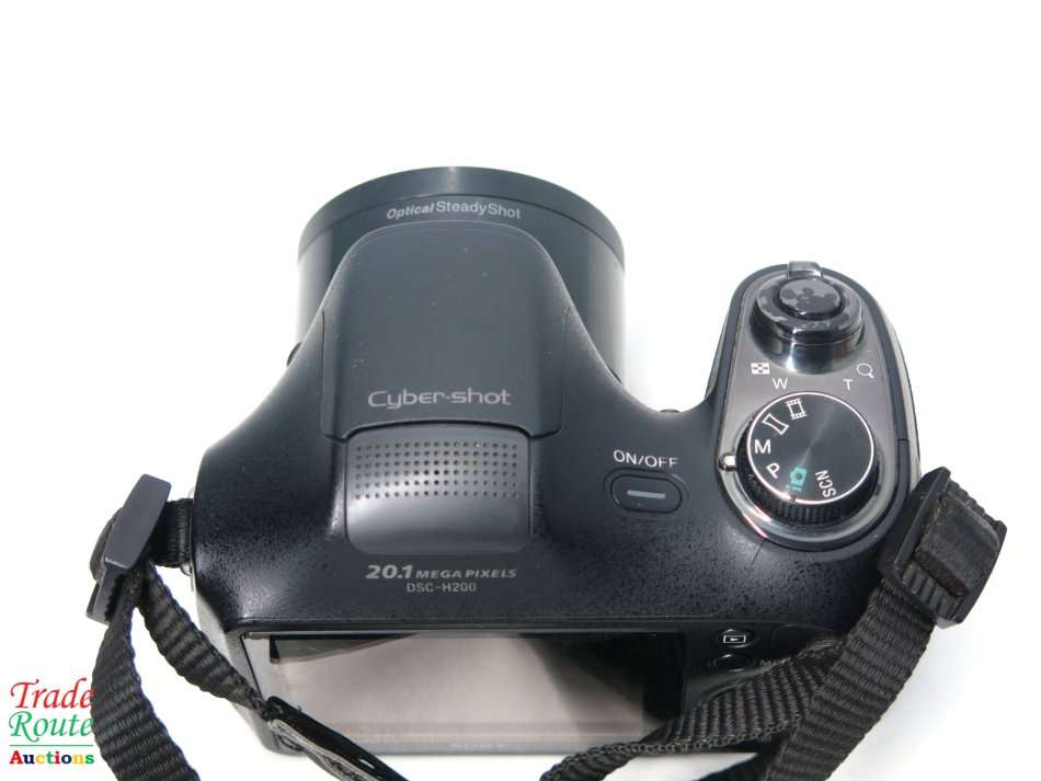 Sony Cybershot DSC-H200 Black 20.1MP 26X Optical SteadyShot image stabilization Digital Camera