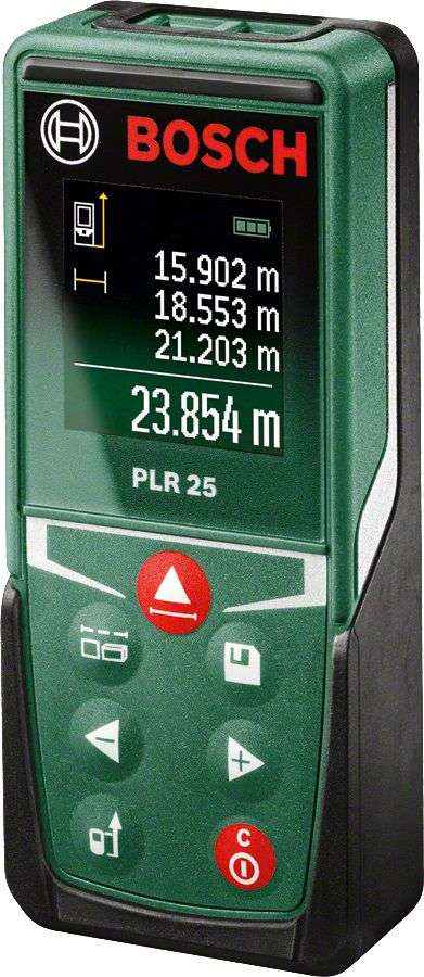 Bosch PLR 25 Digital Laser Measure (Measuring up to 25m)