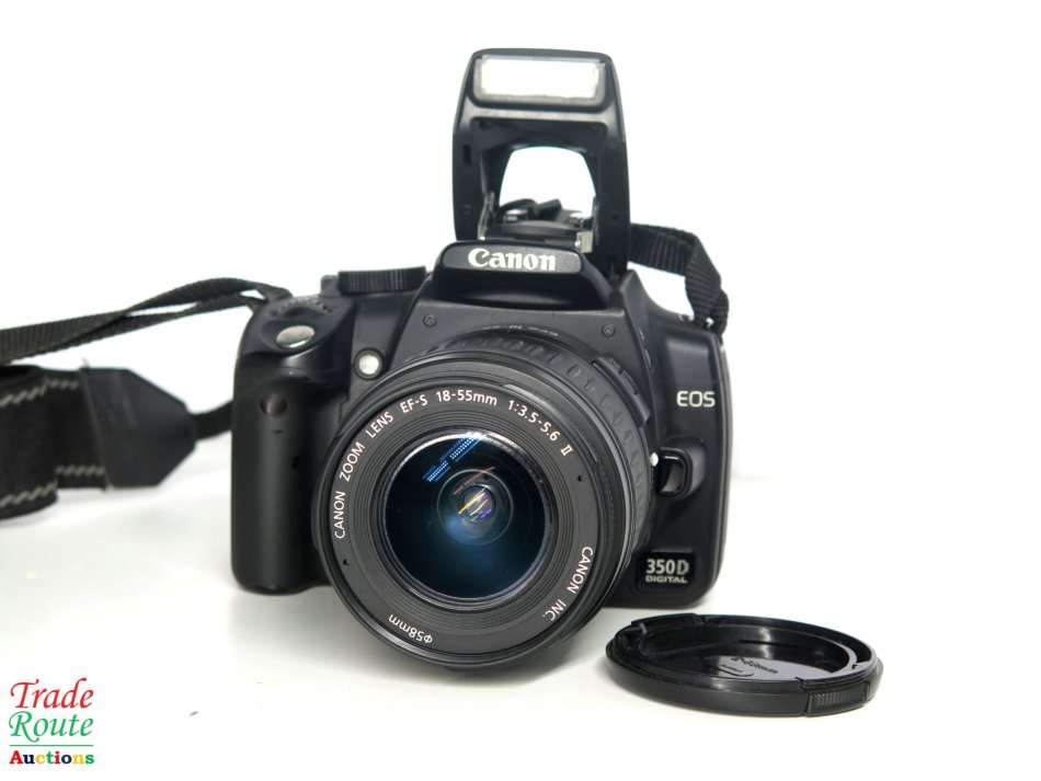 Canon EOS 350D Digital SLR camera (BLACK) WITH 18-55 mm EFS LENS