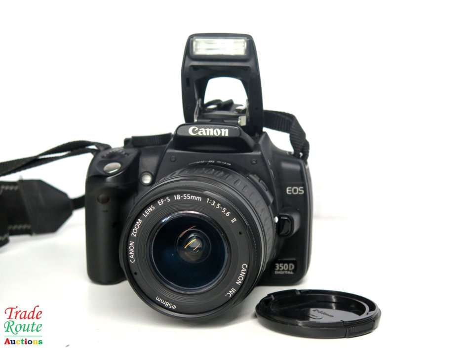 Canon EOS 350D Digital SLR camera (BLACK) WITH 18-55 mm EFS LENS