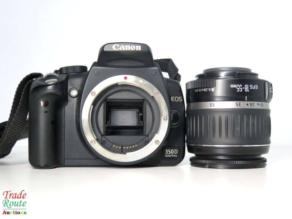 Canon EOS 350D Digital SLR camera (BLACK) WITH 18-55 mm EFS LENS