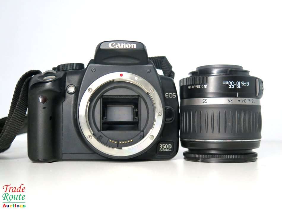 Canon EOS 350D Digital SLR camera (BLACK) WITH 18-55 mm EFS LENS