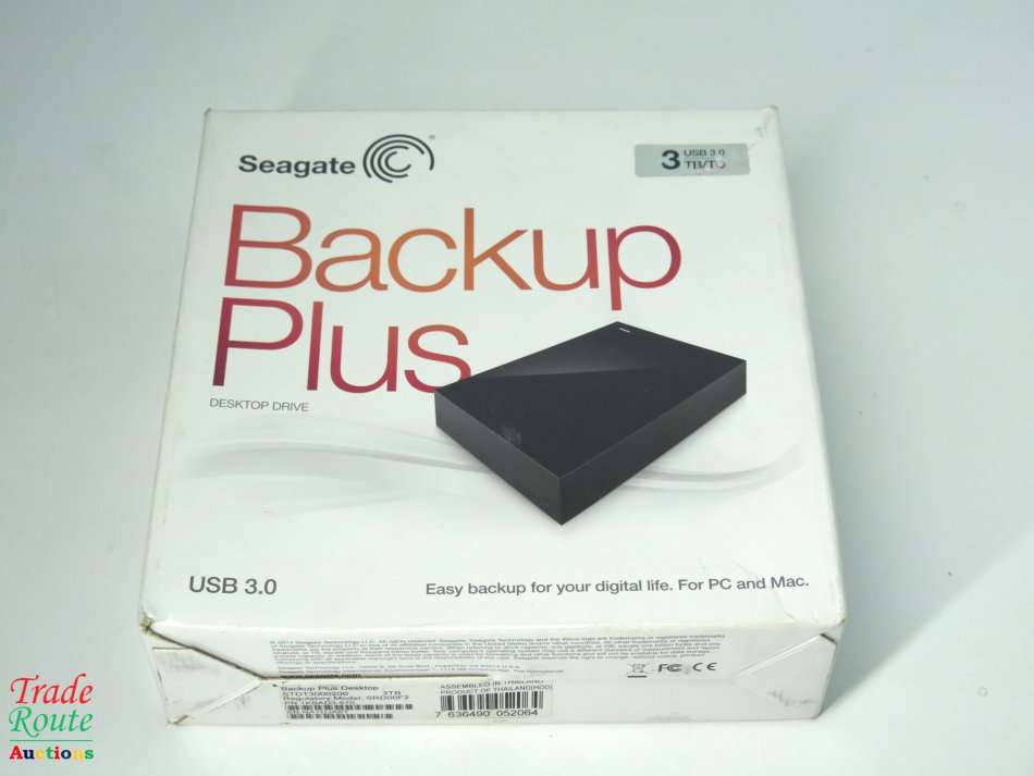 Seagate Backup Plus 3TB External Drive - Blue/Black