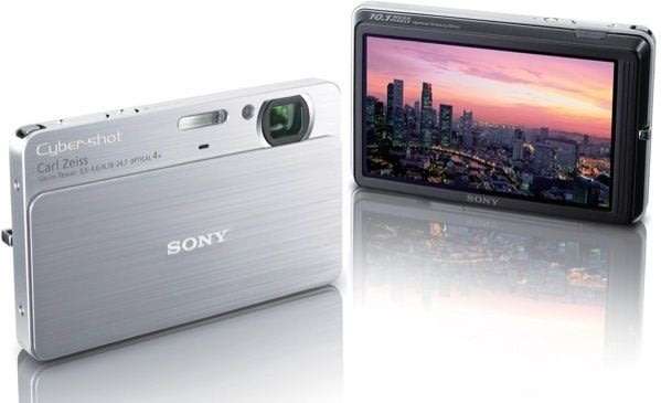Sony Cybershot DSC-T77 10.1MP Digital Camera 4x Optical Zoom Super Steady Shot IS