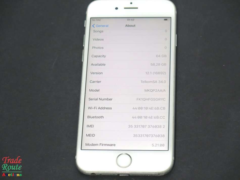 APPLE IPHONE 6S 64GB | SILVER | A1688 | MKQP2AA/A *** APPLE IPHONE 6S ***