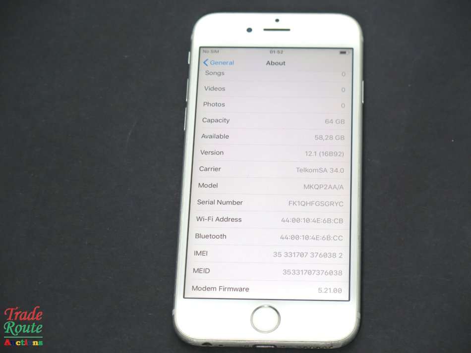 APPLE IPHONE 6S 64GB | SILVER | A1688 | MKQP2AA/A *** APPLE IPHONE 6S ***