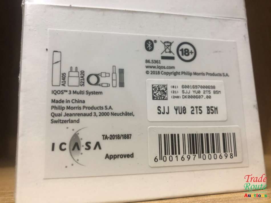 NEW IQOS 3 MULTI  WHITE - TOBACCO HEATING SYSTEM -  sealed in box