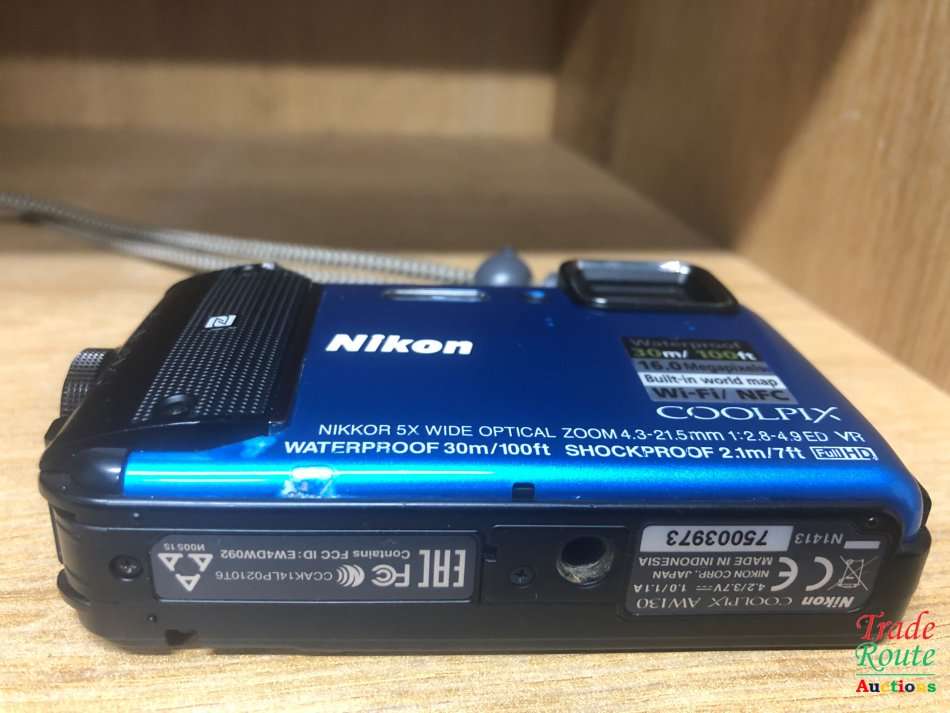 Nikon COOLPIX AW130 16 MP CMOS Waterproof Digital Camera with GPS & Full HD 1080p Video