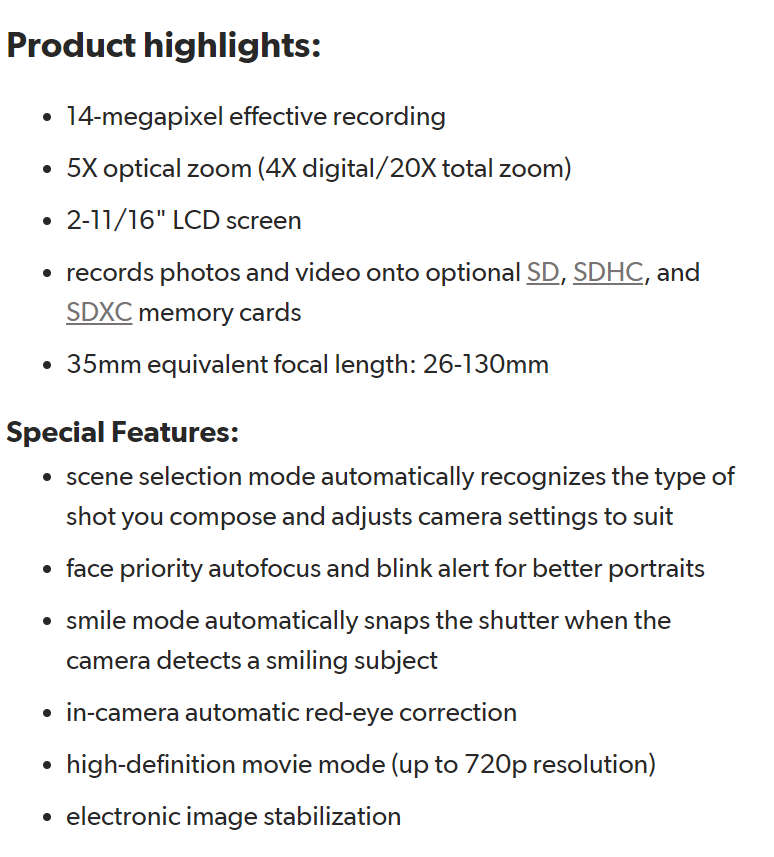 Nikon COOLPIX S3100 14 MP Digital Camera with 5x NIKKOR Wide-Angle Optical Zoom Lens - RED