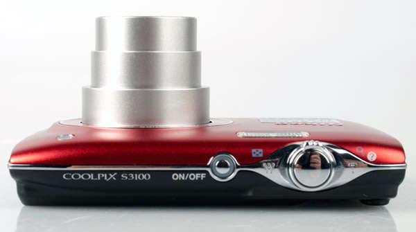 Nikon COOLPIX S3100 14 MP Digital Camera with 5x NIKKOR Wide-Angle Optical Zoom Lens - RED