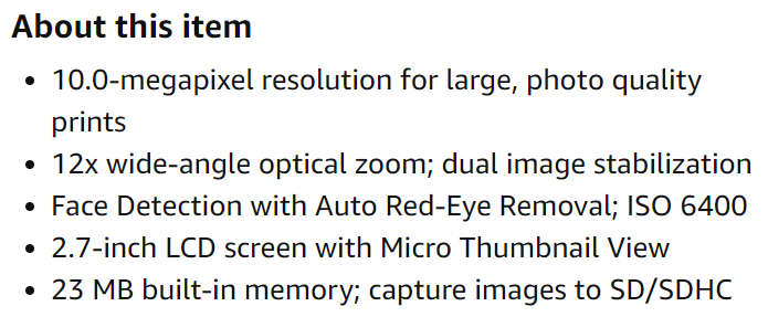 Fujifilm FinePix S1500 10MP Digital Camera with 12x Wide Angle Dual Image Stabilized Optical Zoom