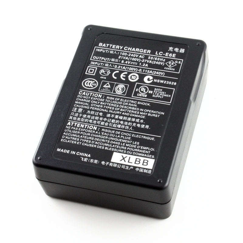 LC-E6C LC-E6E replacement Charger For Canon LP-E6 EOS 60D 6D 70D 5D2 5D3 5D Mark II III