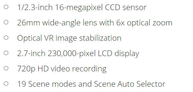 Nikon COOLPIX S3300 16 MP Digital Camera with 6x Zoom NIKKOR Glass Lens and 2.7-inch LCD (Red)