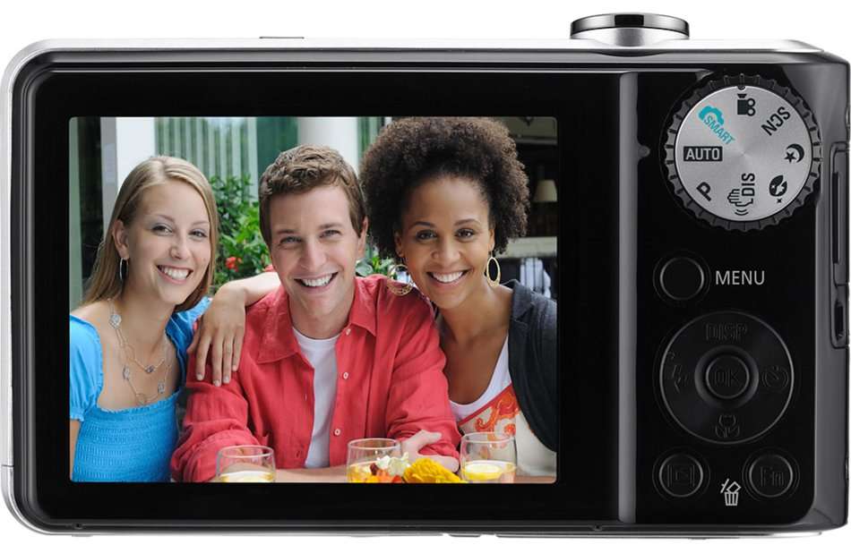 Samsung TL205 12.2-megapixel dual-LCD digital camera with 3X optical zoom - Black & Silver