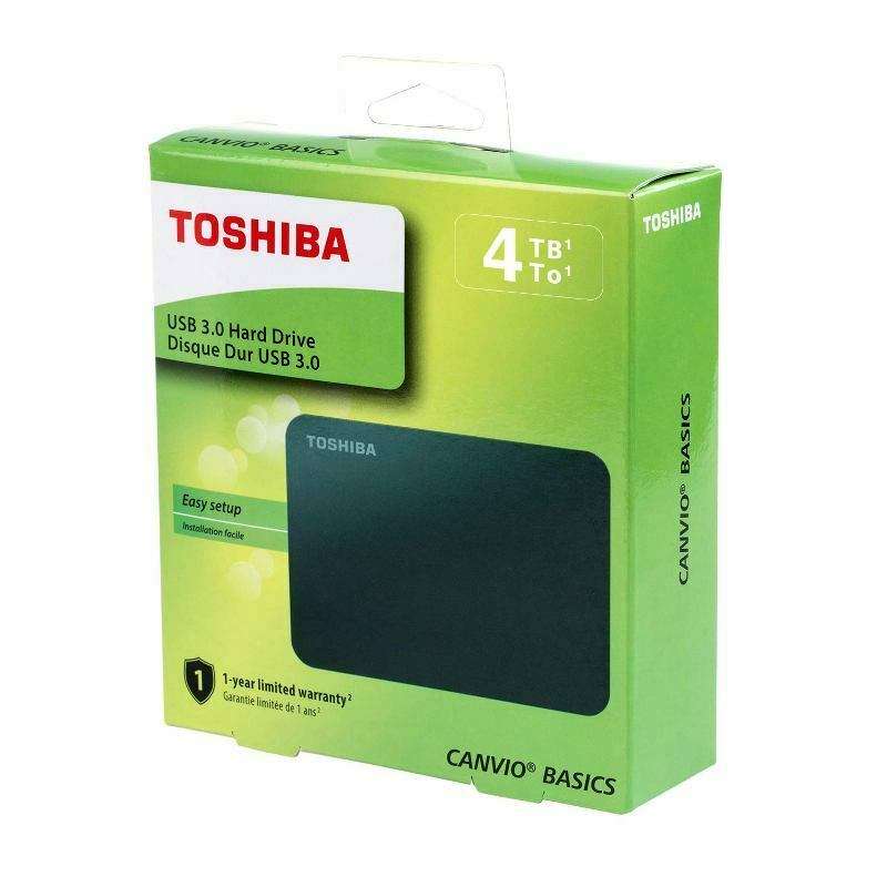 ** SUPER FAST USB 3.0 **  Toshiba Canvio Basics 4TB Portable External Hard Drive [ HDTB440EK3CA ]