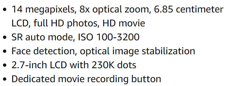 Fujifilm JZ100 14MP Point and Shoot Camera (Purple) with 8X Optical Zoom -  2.7 inch LCD Screen