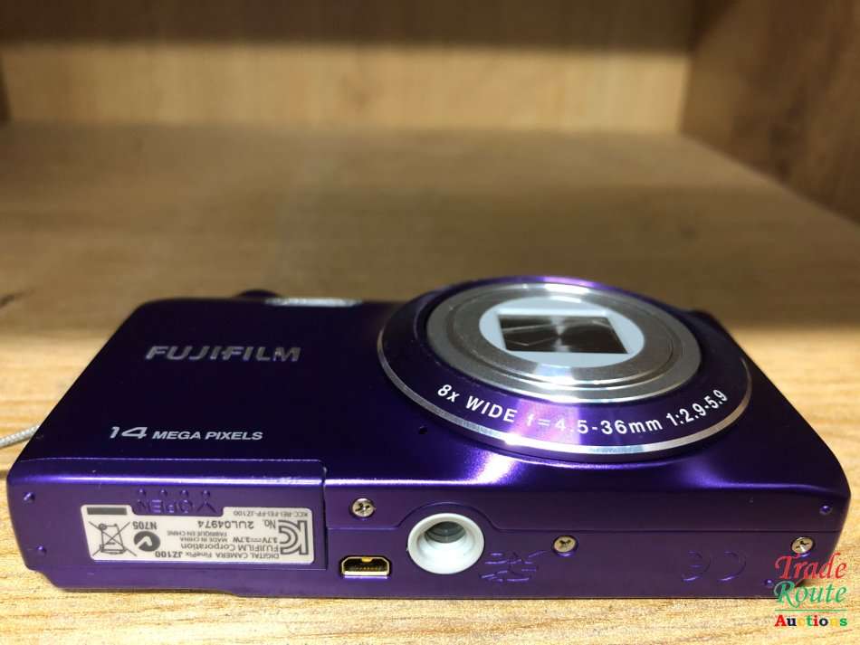 Fujifilm JZ100 14MP Point and Shoot Camera (Purple) with 8X Optical Zoom -  2.7 inch LCD Screen