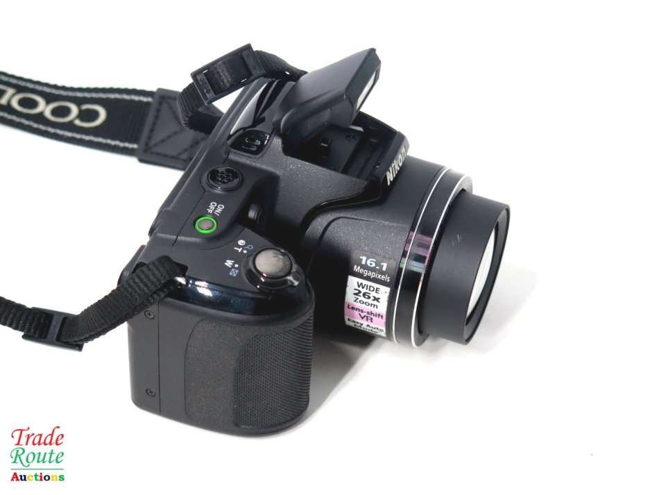 Nikon Coolpix L320 16.1MP Digital Camera with 26x Optical Zoom [ BLACK ] 720p HD Video