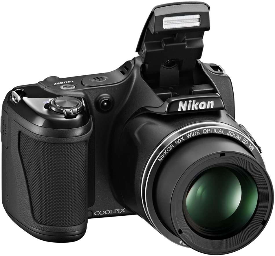 Nikon COOLPIX L820 16 MP CMOS Digital Camera with 30x Zoom Lens and Full HD 1080p Video (Black) 30X
