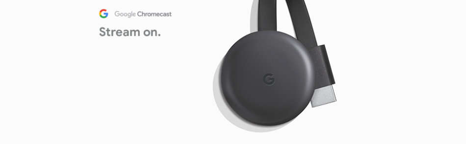 Google Chromecast (3rd Generation) - Charcoal - Boxed