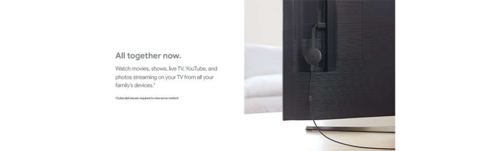 Google Chromecast (3rd Generation) - Charcoal - Boxed