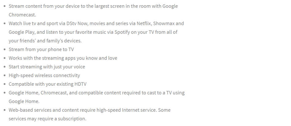 Google Chromecast (3rd Generation) - Charcoal - Boxed