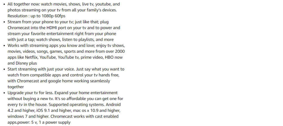 Google Chromecast (3rd Generation) - Charcoal - Boxed