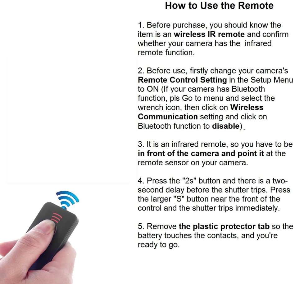 Neewer IR wireless shutter release remote control for SONY Alpha Cameras