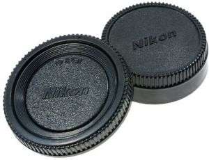 Rear Lens Cap & Body Cap Set for NIKON - D40, D40x, D60, D70, D70s, D80, D90, D3200, D3000, D3100