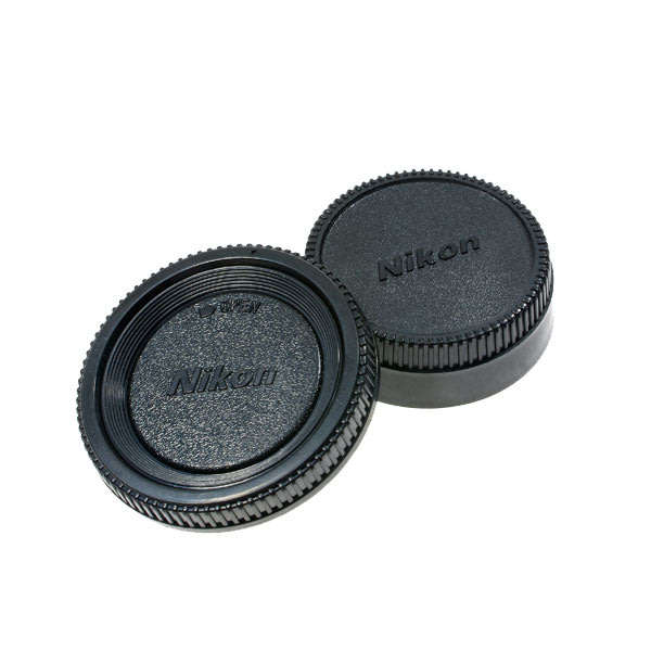 Rear Lens Cap & Body Cap Set for NIKON - D40, D40x, D60, D70, D70s, D80, D90, D3200, D3000, D3100