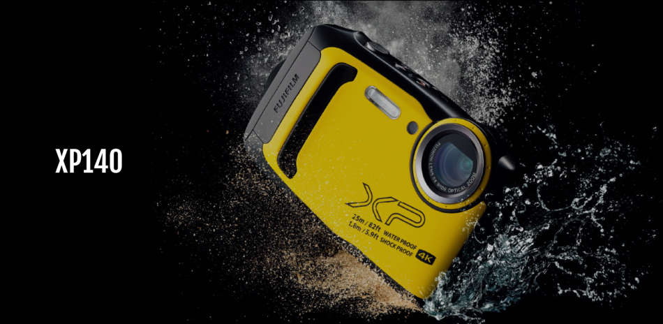 Fujifilm FinePix XP140 Waterproof Digital Camera - 16 MP - UHD 4K and Full HD Video Recording